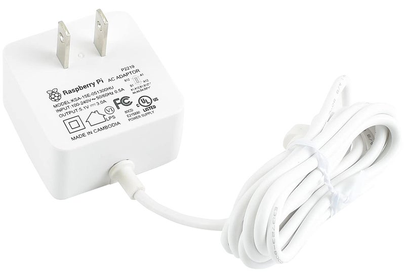 Raspberry Pi 15W USB-C Power Supply US - White - Image 2